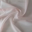 Voile függöny világos rózsaszínben, ólomzsinórral
