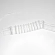 Függönybehúzó szalag, fehér 35 mm