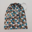 Iskolai tisztasági zsák,  absztrakt 30x25 cm