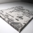 Trapéz székpárna, ülőpárna, Párizs  40x35x2 cm