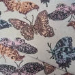 Gobelin bútorszövet, pillangó mintázattal
