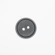 Kép 1/2 - Műanyag kétlyukú gomb fekete, 50 mm