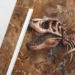 Prémium Futter, szabadidő anyag panel 40x50 cm, T-rex csontváz
