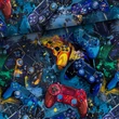 Prémium mintás futter, Gamer kontrollerek