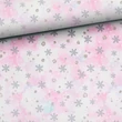 Prémium mintás futter, Pink hópelyhek