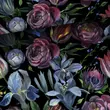 Kép 1/2 - Prémium pamut jersey, barokk virágok
