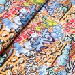 Prémium pamut jersey, Graffiti