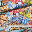 Kép 2/2 - Prémium pamut jersey, Graffiti