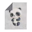 Kép 1/2 - Prémium pamutvászon panel 75x100 cm, édes kis panda