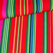 Prémium mintás pamutvászon, Multicolor piros-zöld csíkok