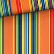 Prémium mintás pamutvászon, Multicolor narancs csíkok
