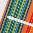 Prémium mintás pamutvászon, Multicolor narancs csíkok