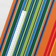 Prémium mintás pamutvászon, Multicolor narancs csíkok