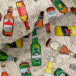 Kép 1/2 - Loneta vászon, sörösüvegek