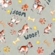 Kép 2/2 - Loneta vászon, woof kutya