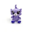 Nagy szemű cuki plüss Macska 10cm magas - Lila