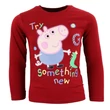 Peppa malac Something New Red gyerek hosszú póló, felső 5 év / 110 cm