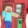 Minecraft Create Red gyerek hosszú ujjú póló, felső 6 év / 116 cm