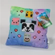 Minecraft Animals párna, díszpárna levehető huzattal 35x35 cm Velúr