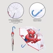 Pókember Rain Crawler gyerek átlátszó esernyő Ø71 cm