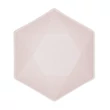 Rózsaszín Vert Decor hatszögletű mélytányér 6 db-os 15,8 cm