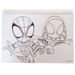 Pókember Spidey Dino-Webs A/4 spirál vázlatfüzet 40 lapos matricával