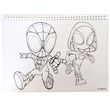 Pókember Spidey Dino-Webs A/4 spirál vázlatfüzet 40 lapos matricával