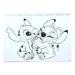 Disney Lilo és Stitch, A csillagkutya Blast A/4 spirál vázlatfüzet 40 lapos matricával