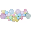 Színes Pastel léggömb, lufi girland szett 65 db-os