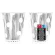 Ezüst B&C Polka Dots Silver papír pohár 6 db-os 266 ml