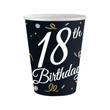 Happy Birthday 18 B&C papír pohár 6 db-os 200 ml
