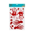Halloween véres nyomok Bloody ablak matrica szett