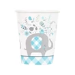 Kék Elefánt Floral papír pohár 8 db-os 266 ml