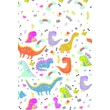 Dinoszaurusz Funny papír asztalterítő 120x180 cm