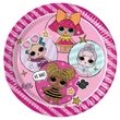 LOL Surprise Glitterati papírtányér 8 db-os 23 cm FSC