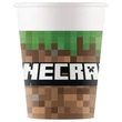 Minecraft Green papír pohár 8 db-os 200 ml FSC