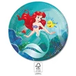 Disney Hercegnők Ariel Curious papírtányér 8 db-os 23 cm FSC
