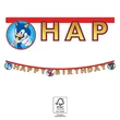 Sonic a sündisznó Sega Happy Birthday felirat FSC 2 m