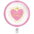 Hercegnők Little Princess papírtányér 8 db-os 23 cm FSC