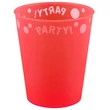 Piros Bright red micro prémium műanyag pohár 250 ml