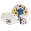 Disney Lilo és Stitch, A csillagkutya Heart porcelán étkészlet Díszdobozban