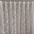 Kép 1/2 - Fényáteresztő vitrázs függöny fehér, pillangó és kismadár díszítéssel 60cm