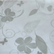 Kép 2/2 - Viaszos vászon, szürke virág mintás