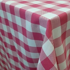 Minimatt - Panama szövet, pink kockás