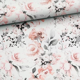 Prémium mintás pamutvászon, Rózsabokor  1,58 x 0,50 m