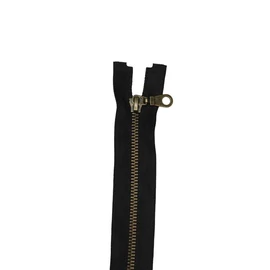 Bontható Fém cipzár, fekete 70 cm