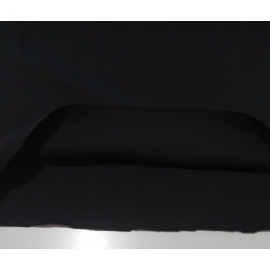 Pamut körkötött kabátpasszé, fekete-0,56x0,50m