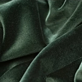 Francia bársony, tükörbársony, olajzöld 1,50 x 0,60 m