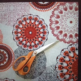 Loneta vászon, Mandala bordó