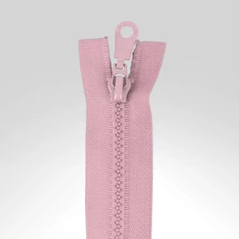 Bontható cipzár, 40 cm világos rózsaszín